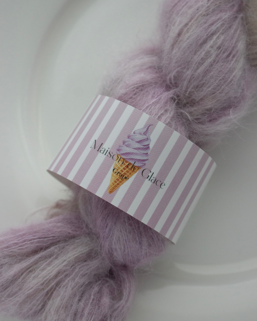 Soft Cream – Grape 〈suri silk〉