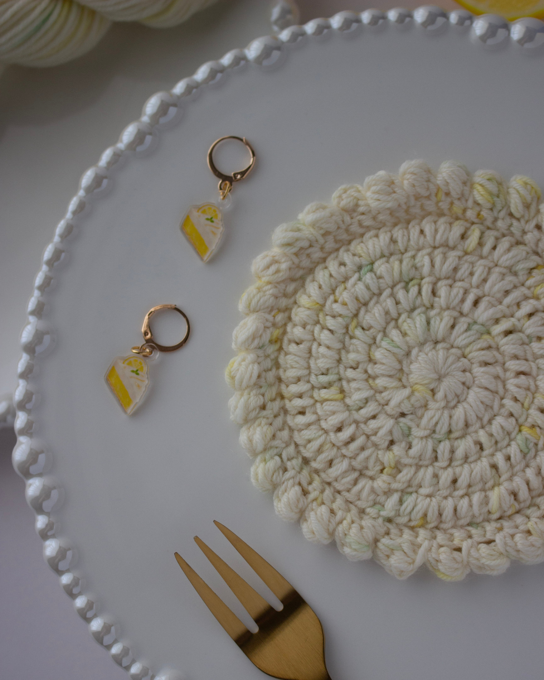 Petite Pâtisserie – lemon cake 〈sock yarn〉