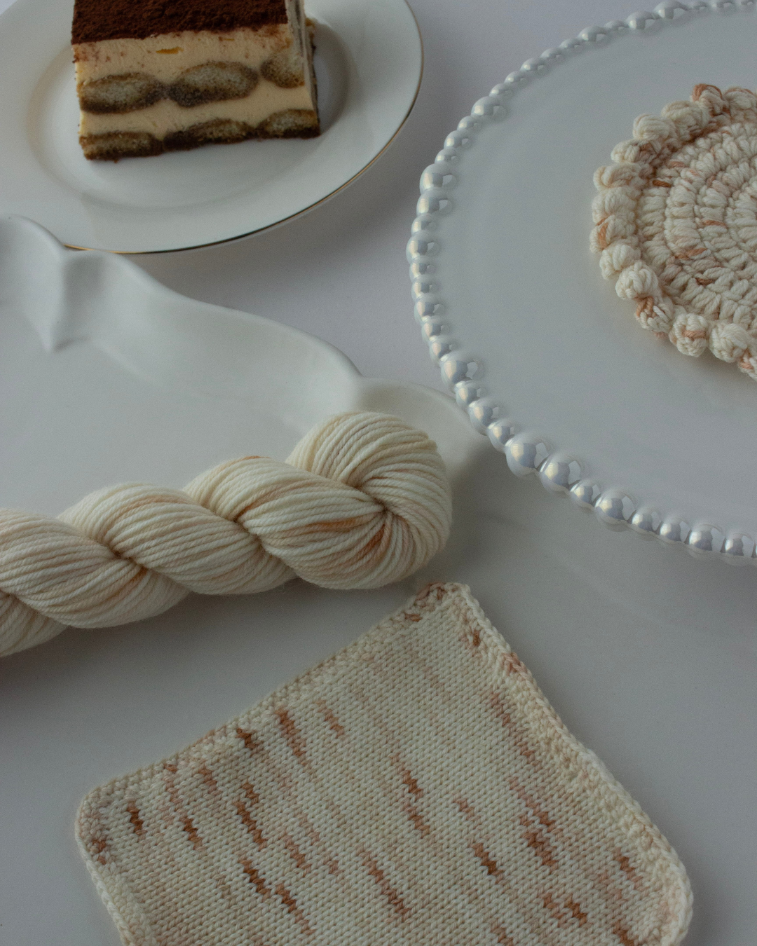 Petite Pâtisserie – tiramisu mini〈sock yarn〉