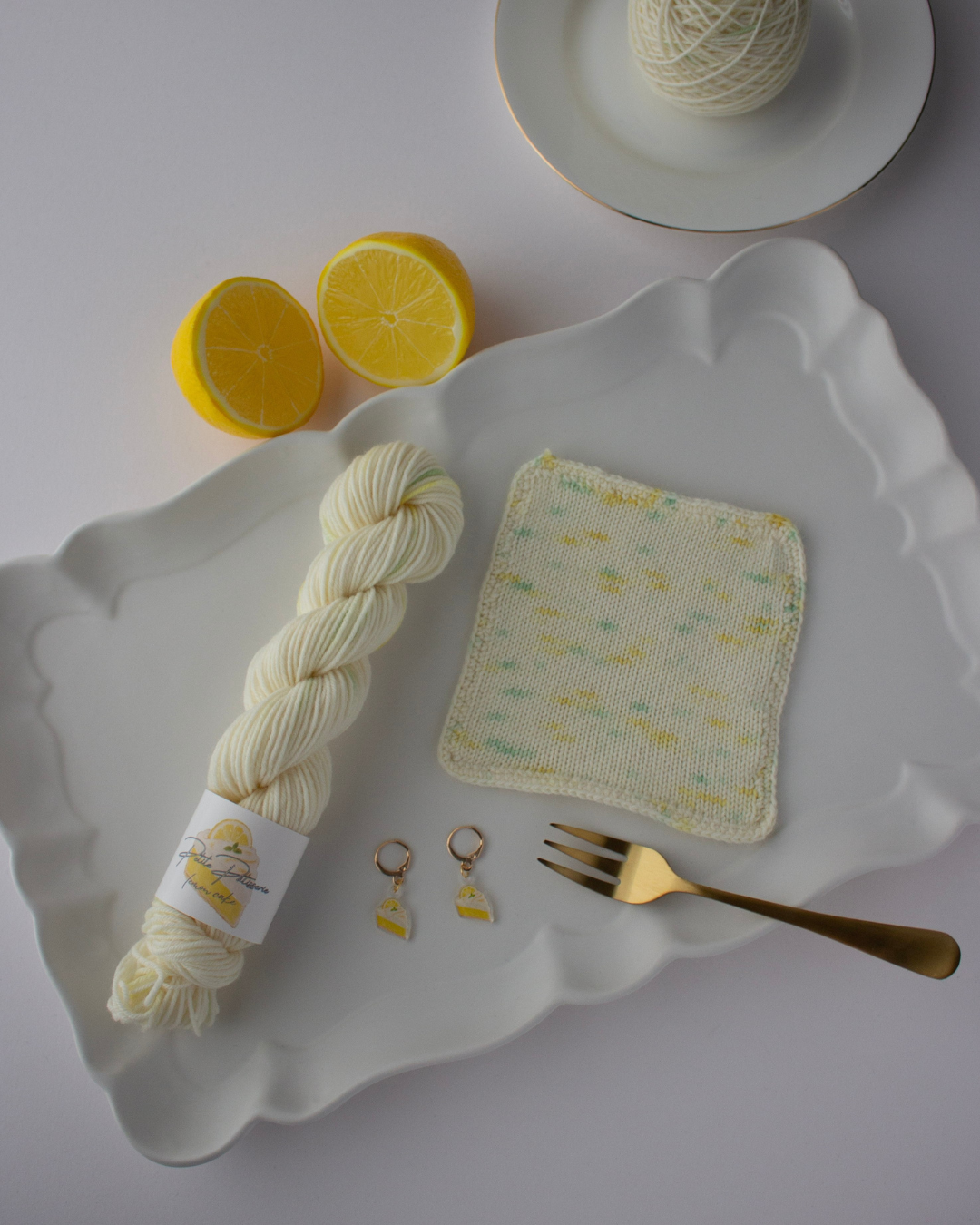 Petite Pâtisserie – lemon cake 〈sock yarn〉