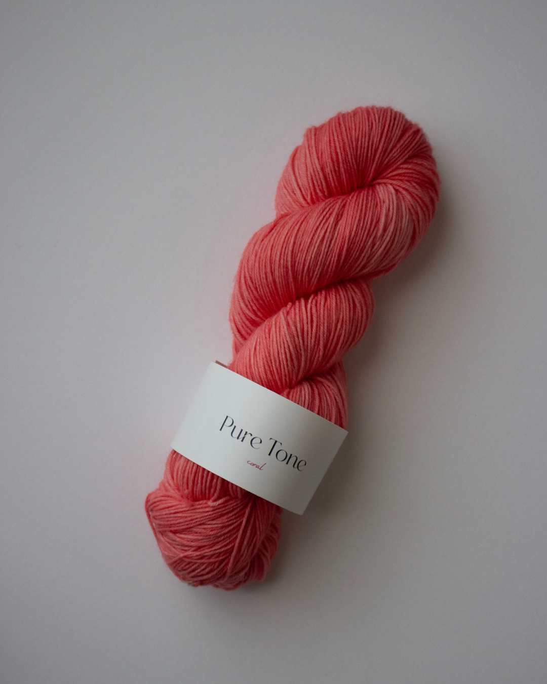 Pure Tone – coral 〈sock yarn〉