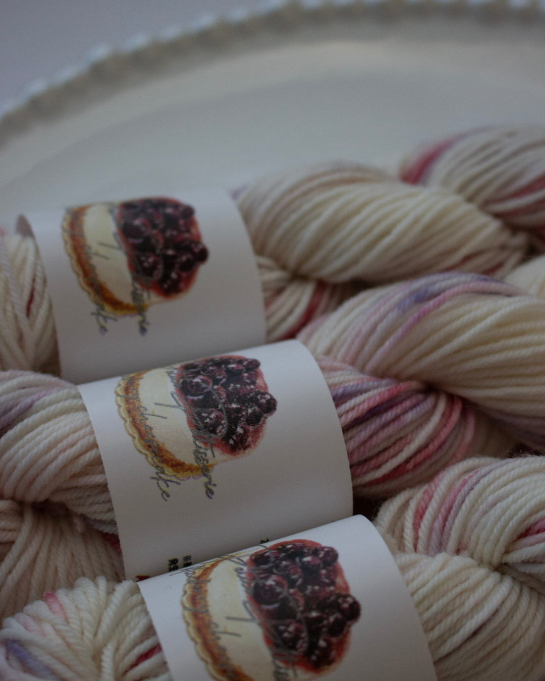 Petite Pâtisserie – blueberry cheesecake mini 〈sock yarn〉