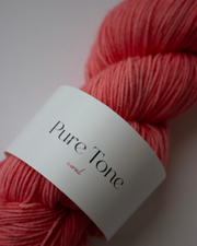 Pure Tone – coral 〈sock yarn〉