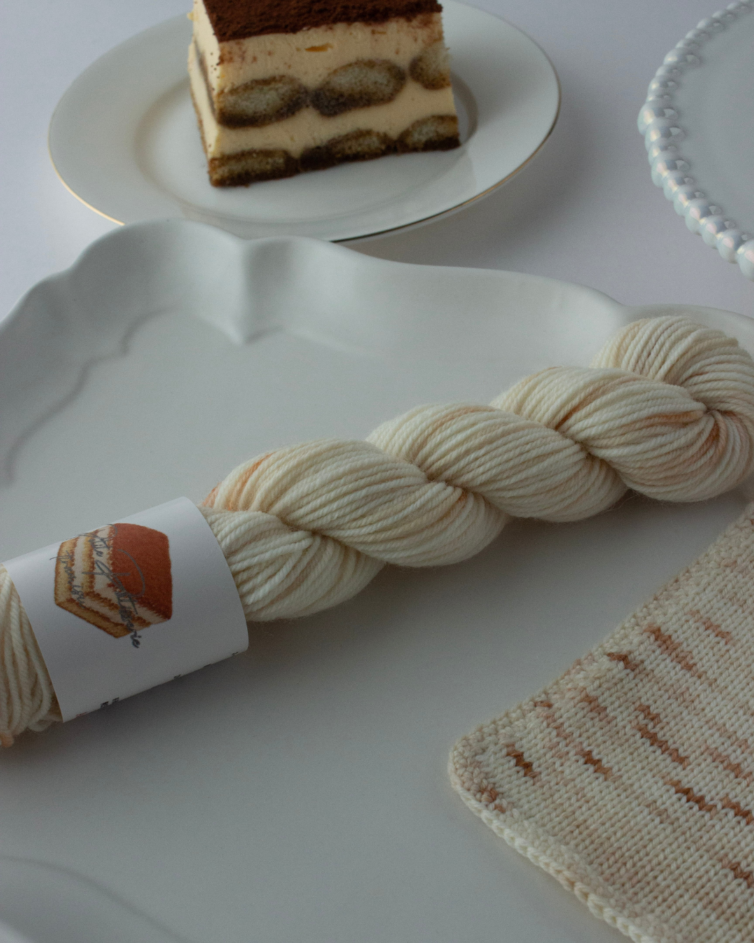 Petite Pâtisserie – tiramisu mini〈sock yarn〉