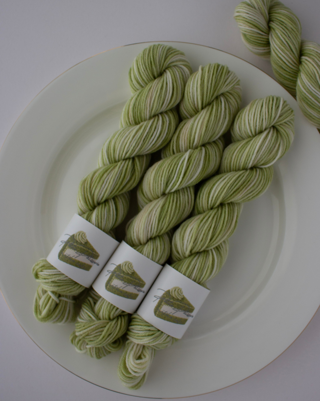 Petite Pâtisserie – matcha cake mini〈sock yarn〉